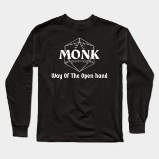 "Way Of The Open Hand" DnD Monk Class Print Long Sleeve T-Shirt